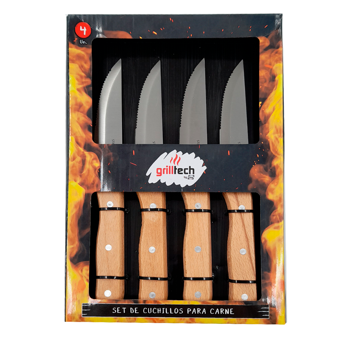 SET 4 CUCHILLOS PARA CARNE